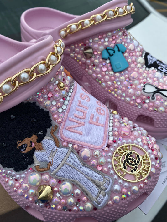 Pink Adult Nurse Crocs