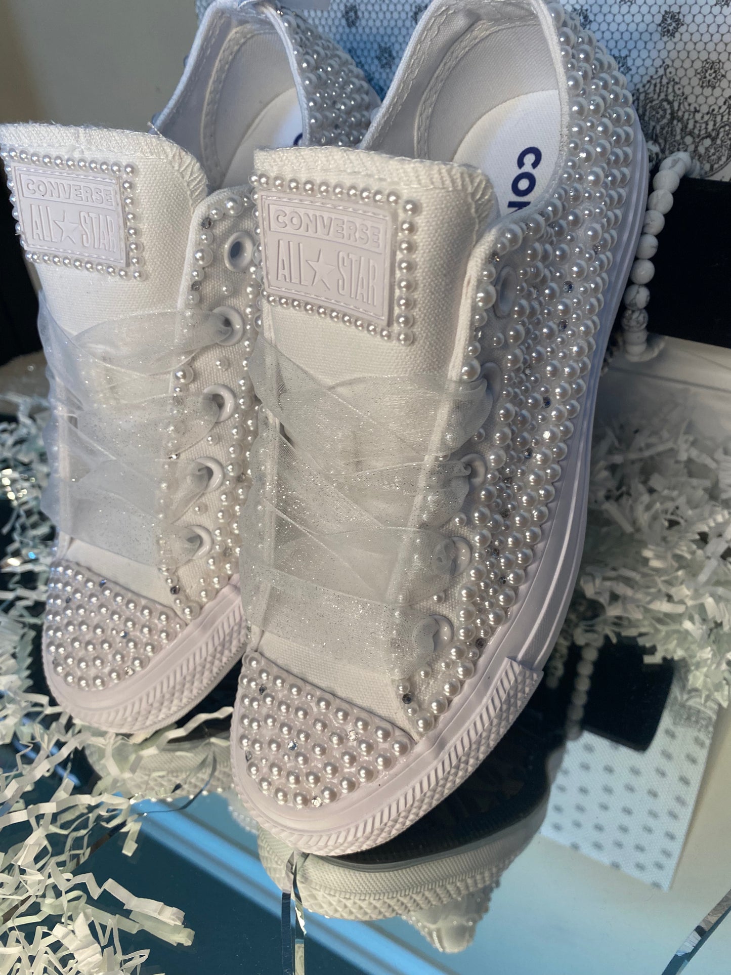 Bling Wedding Converse- no embroidery