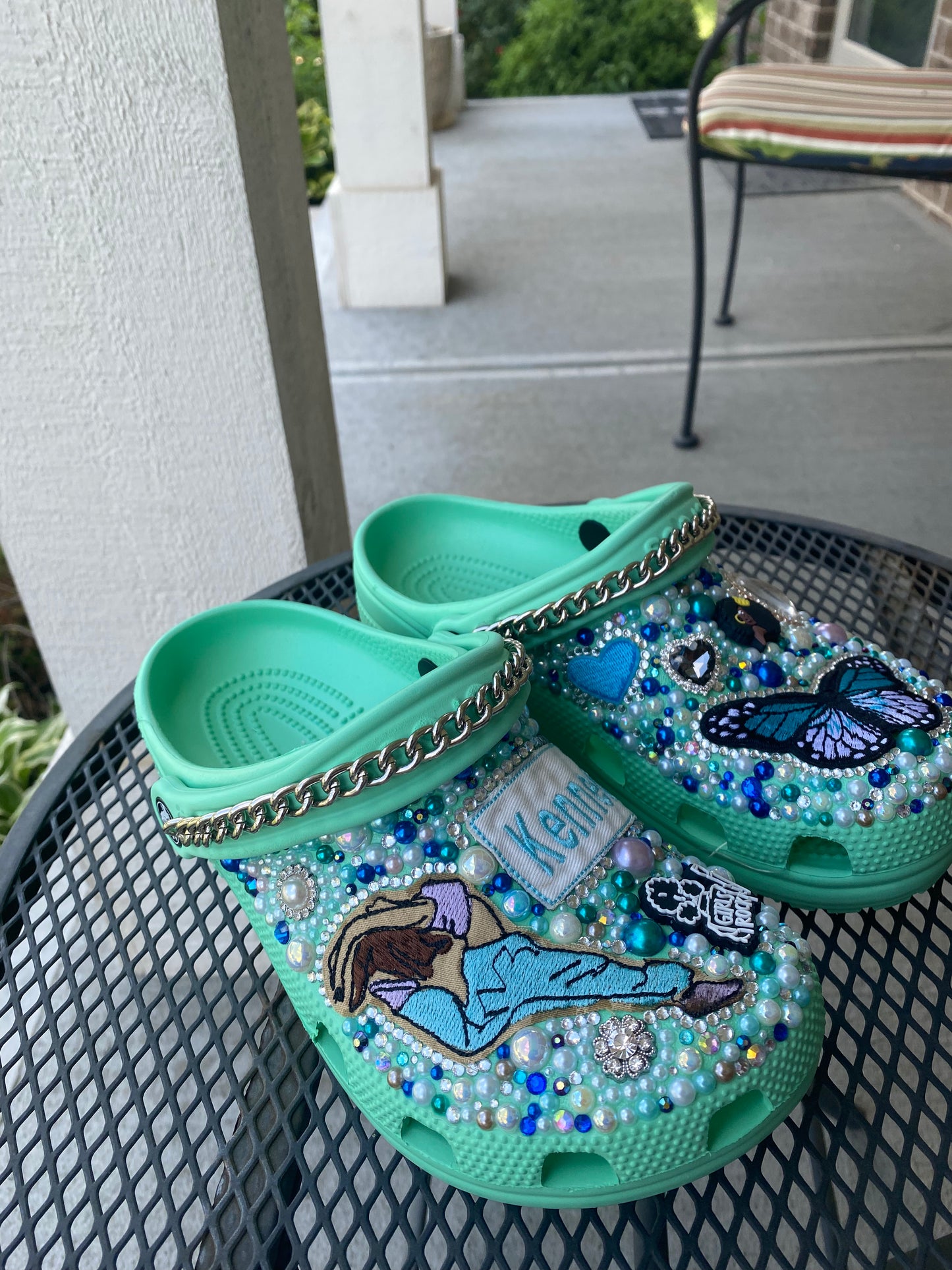“Dancing Butterfly” kid bling Crocs