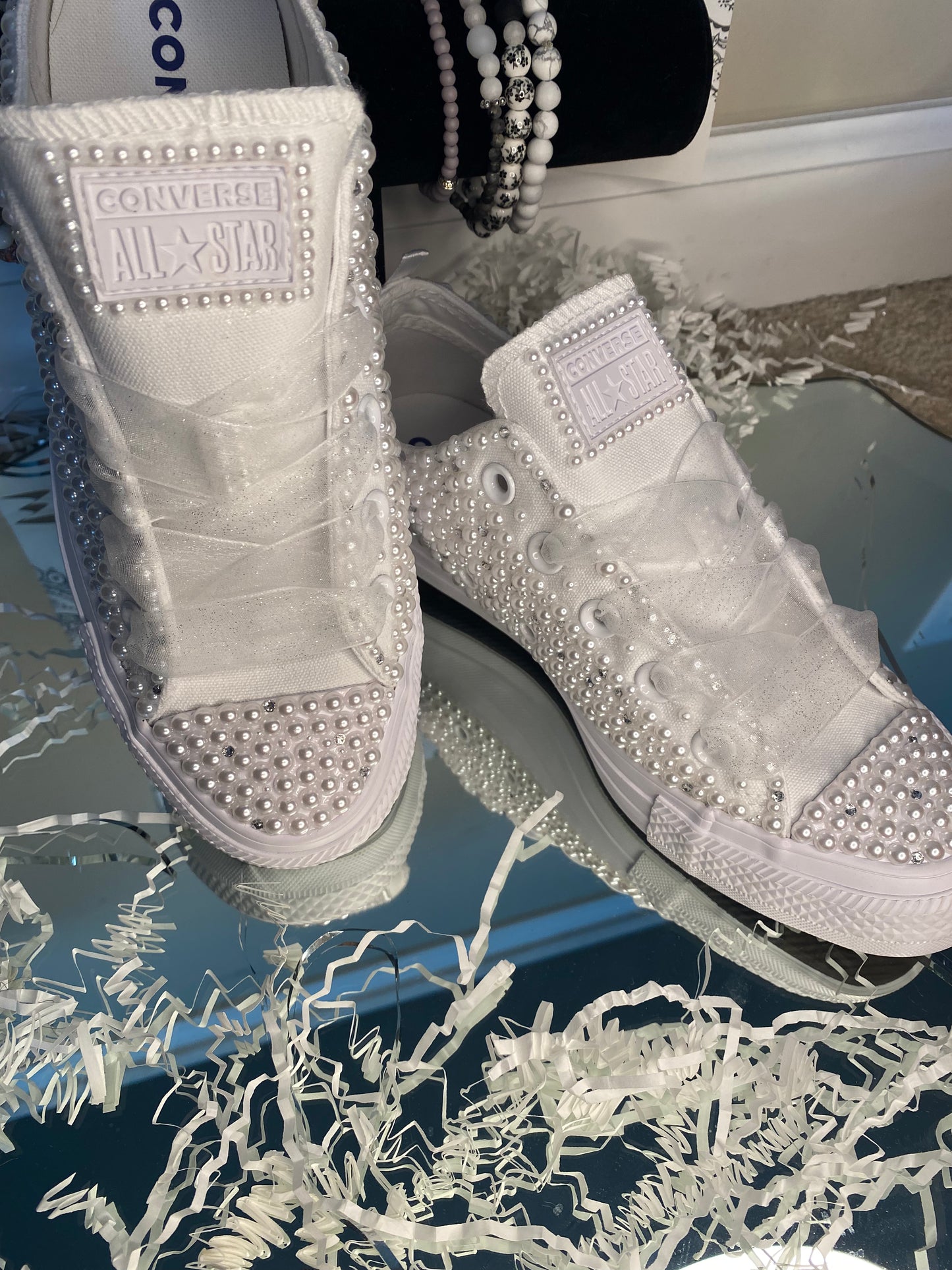 Bling Wedding Converse- no embroidery