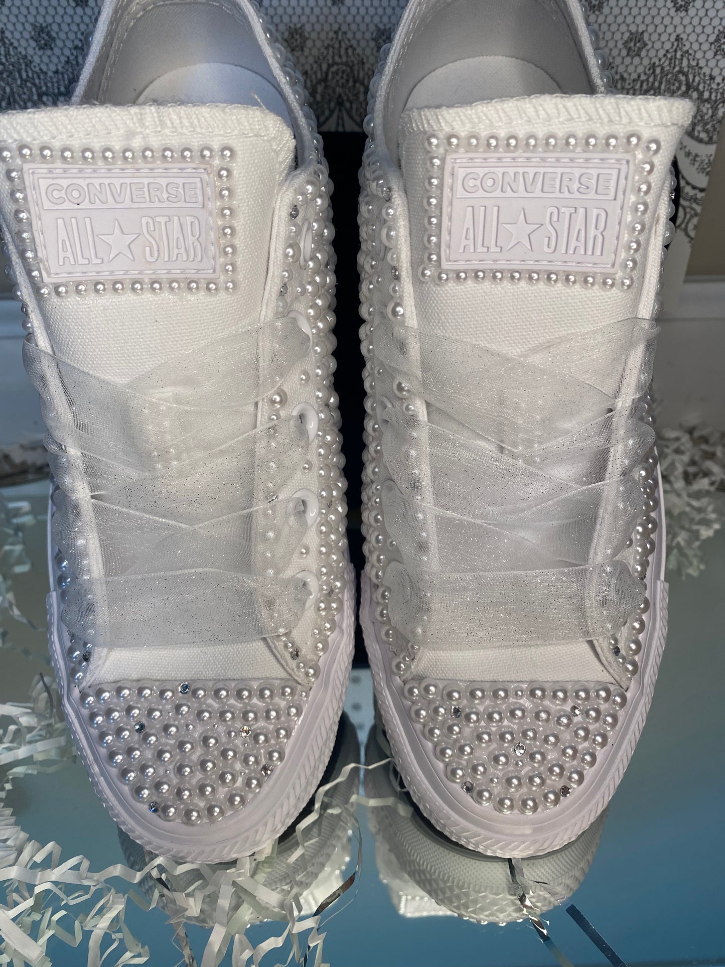 Bling Wedding Converse- no embroidery
