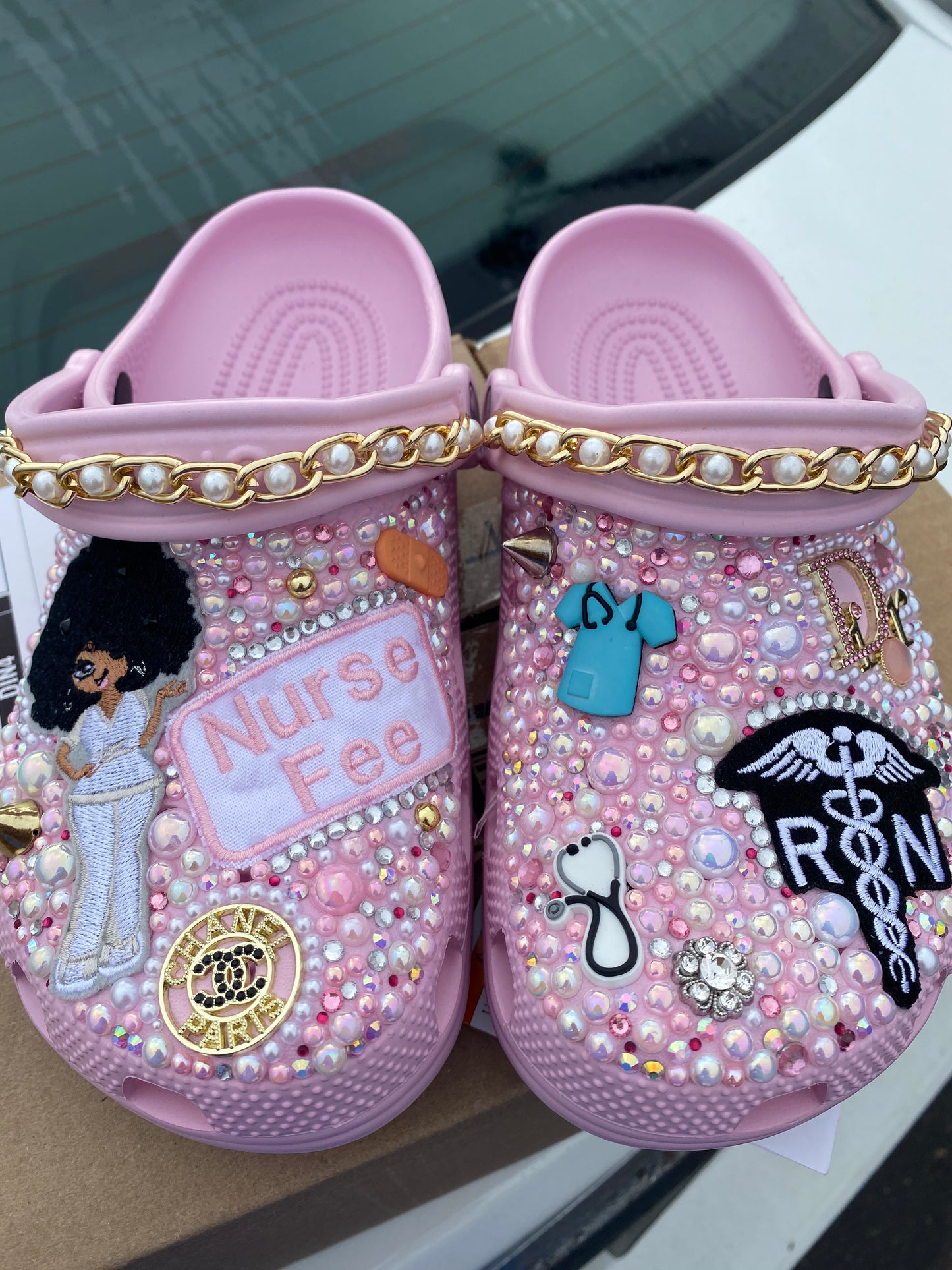 Pink Adult Nurse Crocs