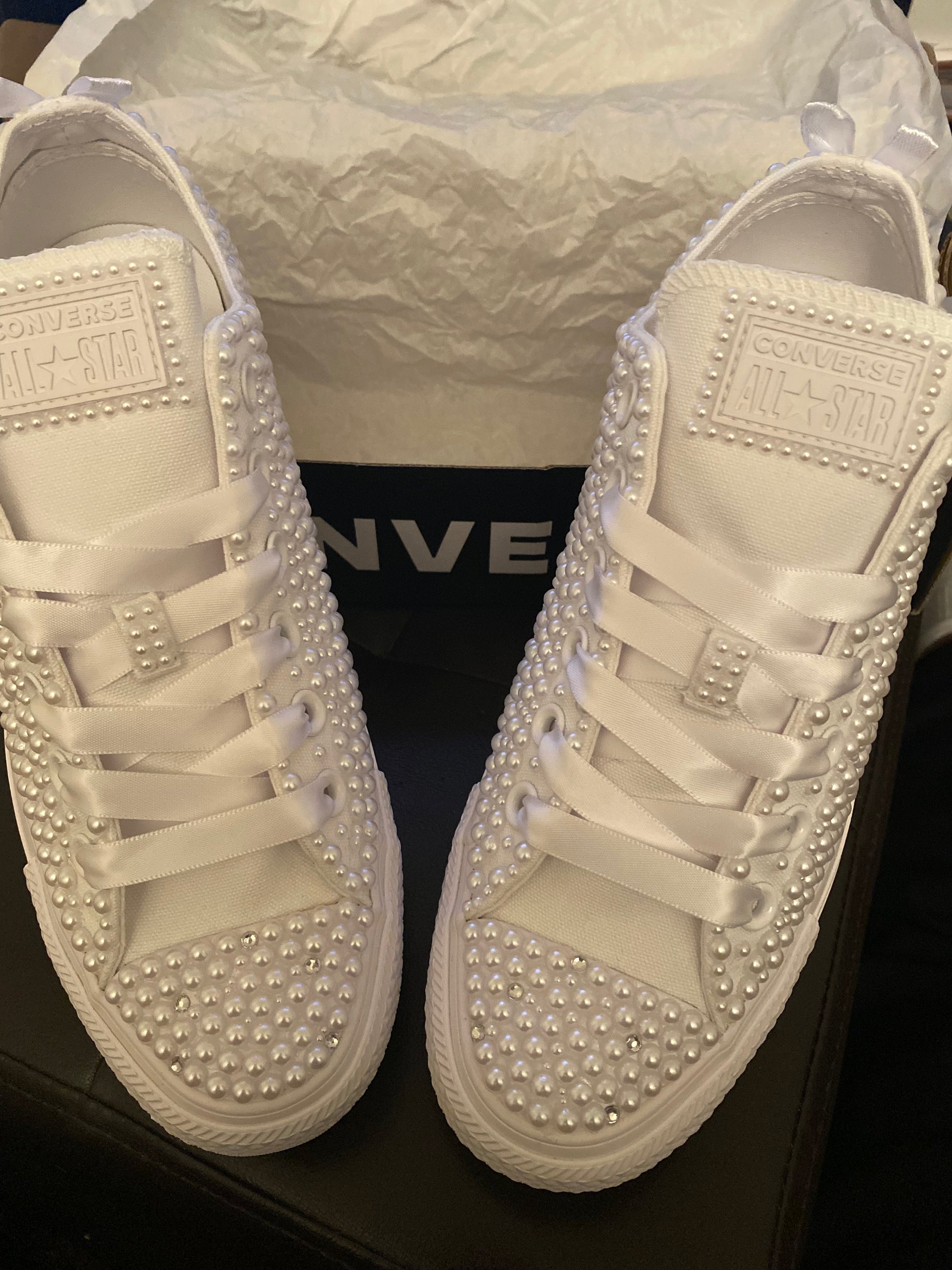 Bling converse wedding sales