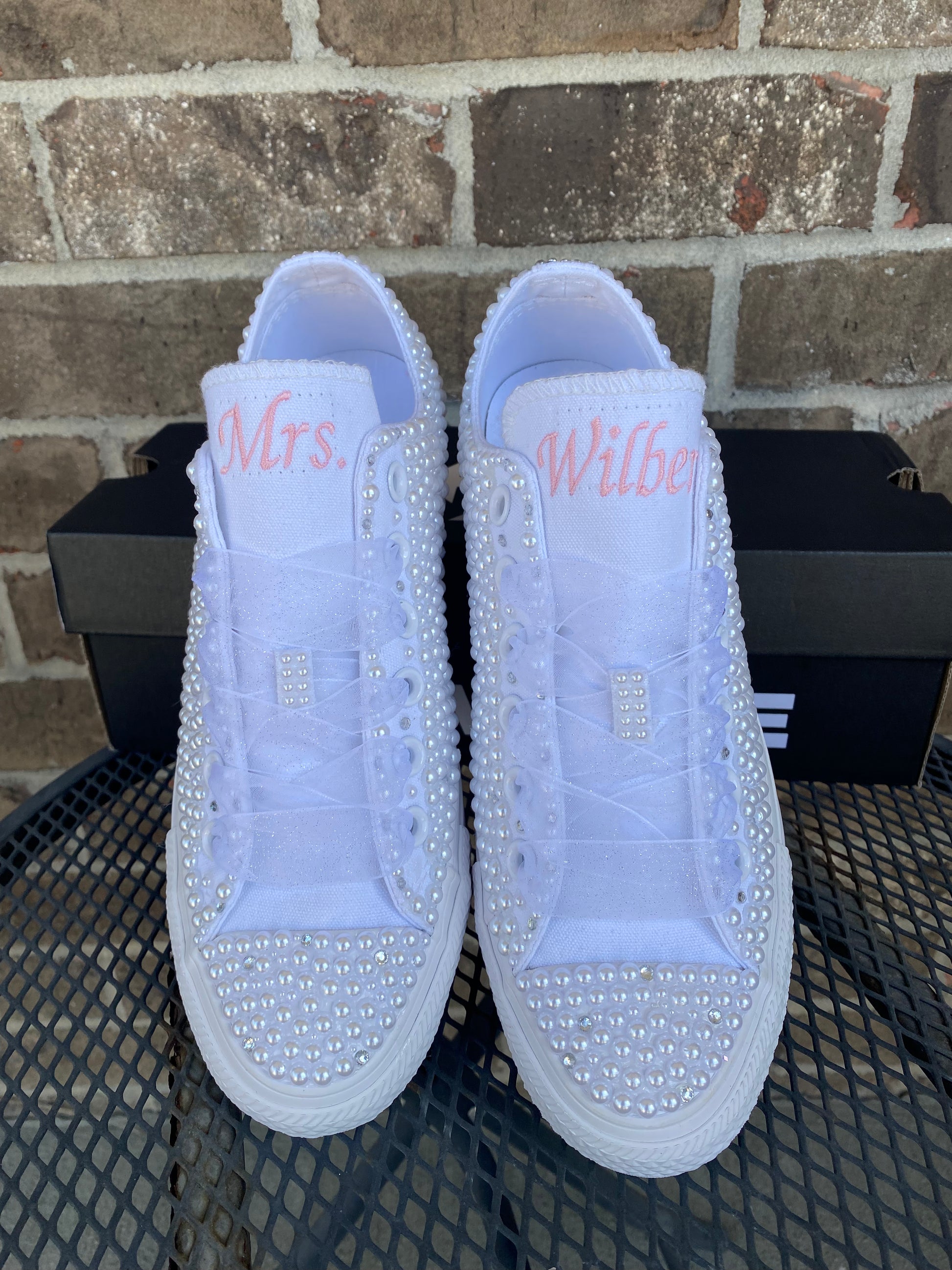 Bling out top converse for wedding