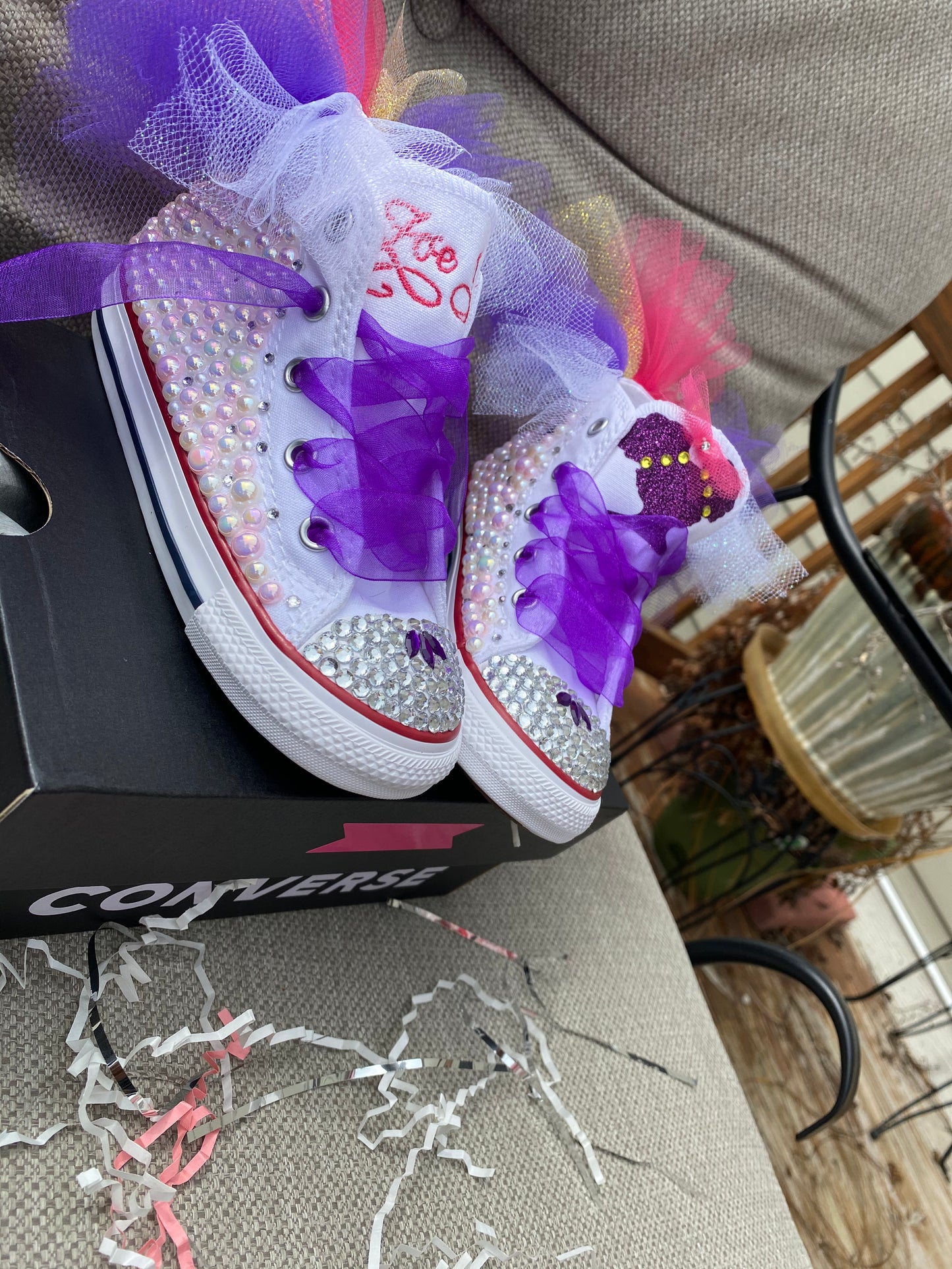 Bling Birthday Converse for Kids