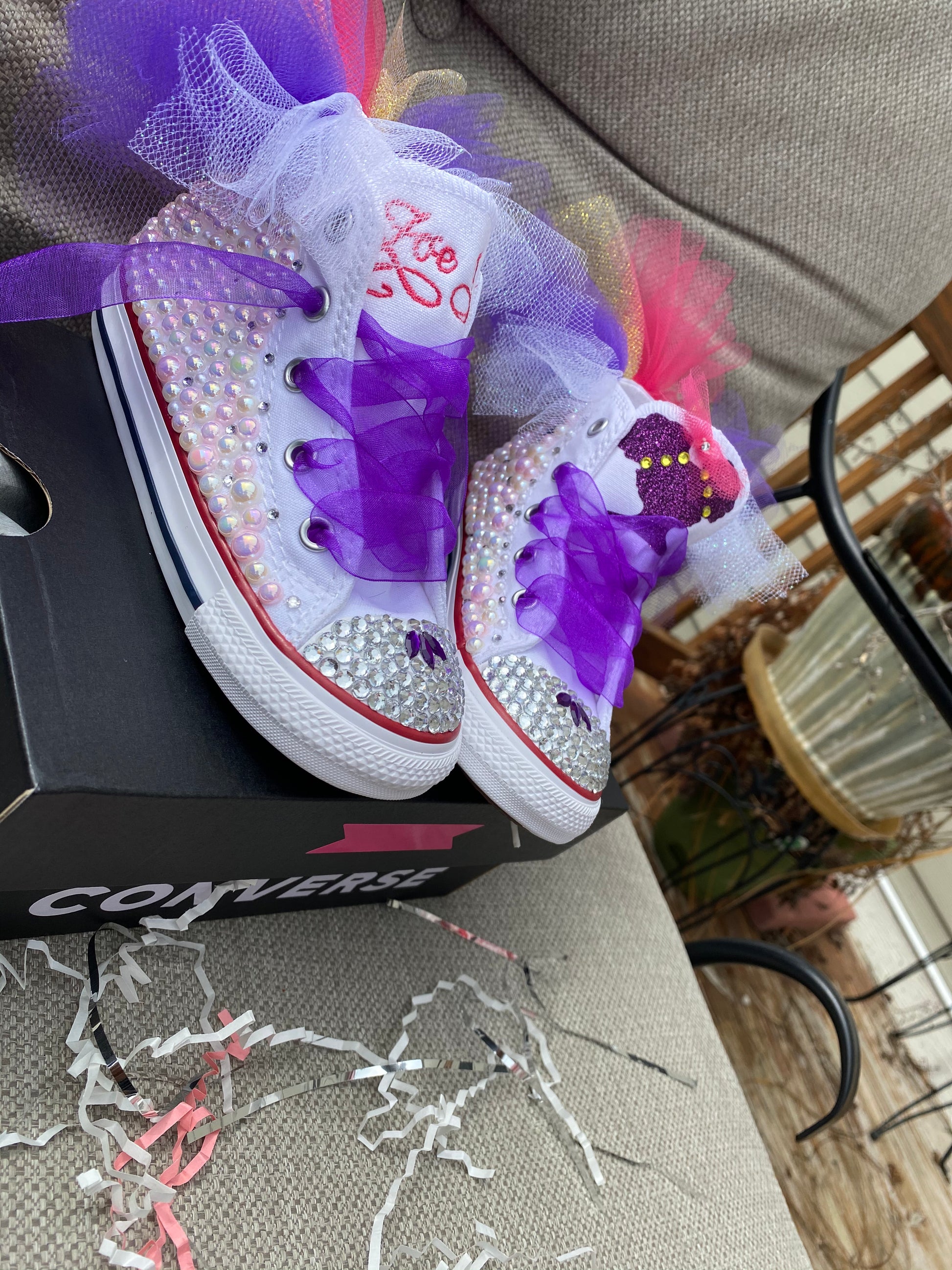 Bedazzled converse for clearance toddlers