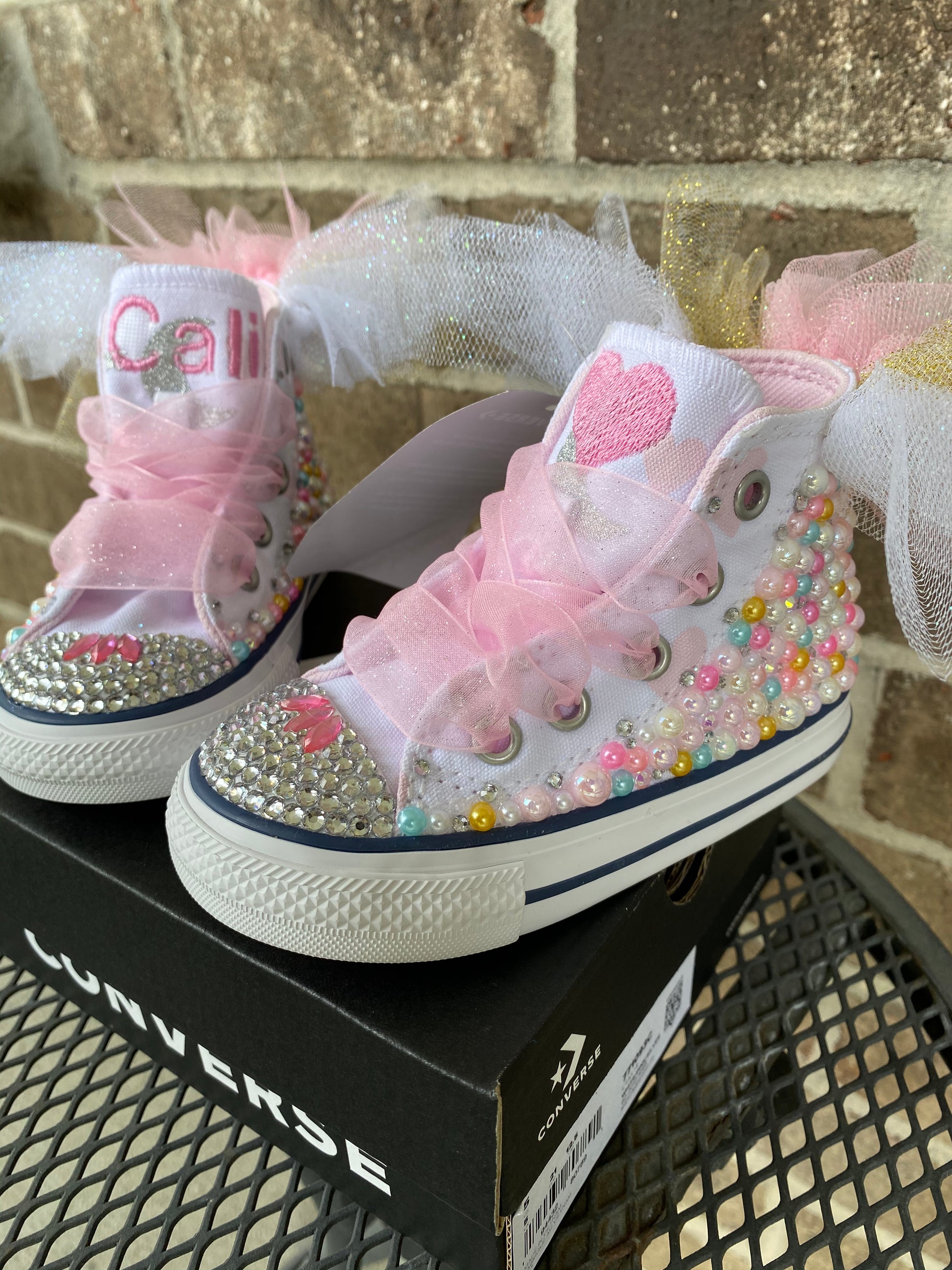 Bedazzled baby converse online